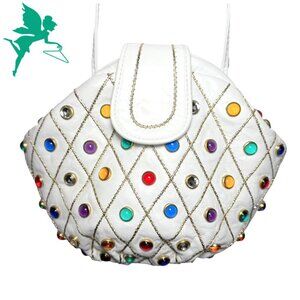 VINTAGE Y & S New York Leather Glam Bag